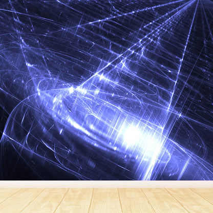 Abstract Wall Mural Modern Decorative Living Room Wall Covering, Custom Size Available Purple Clearhalo 'Wall Decor' 'Wall Mural' 1627178