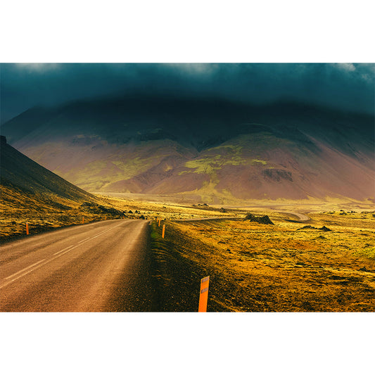 Giant Contemporary Wall Mural in Light Color Road and Sky Wall Decor, Custom Printed Clearhalo 'Wall Decor' 'Wall Mural' 1627231