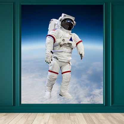 Photography Style Planet Wall Mural for Living Room, Blue, Custom Size Available Blue Design 4 Clearhalo 'Wall Decor' 'Wall Mural' 1627293