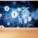 Illustration Style Abstract Mural Decal for Living Room, Dark Color, Personalise Clearhalo 'Wall Decor' 'Wall Mural' 1627329