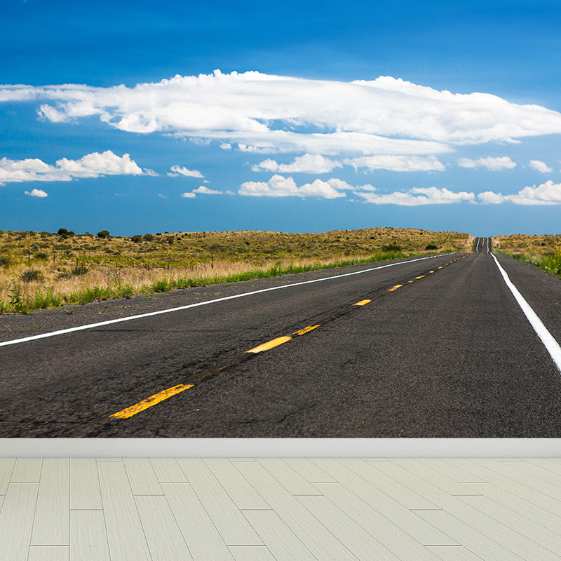 Stain-Proof Highway Wall Mural Non-Woven Texture Modern Wall Decor for Girls Room Clearhalo 'Wall Decor' 'Wall Mural' 1627339