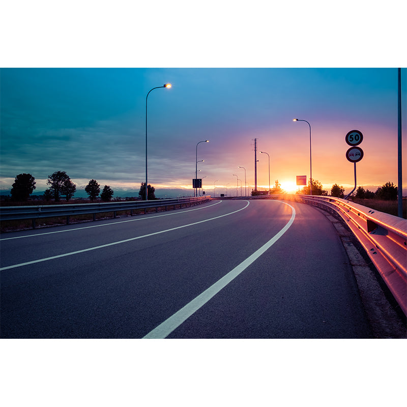 Stain-Proof Highway Wall Mural Non-Woven Texture Modern Wall Decor for Girls Room Clearhalo 'Wall Decor' 'Wall Mural' 1627356