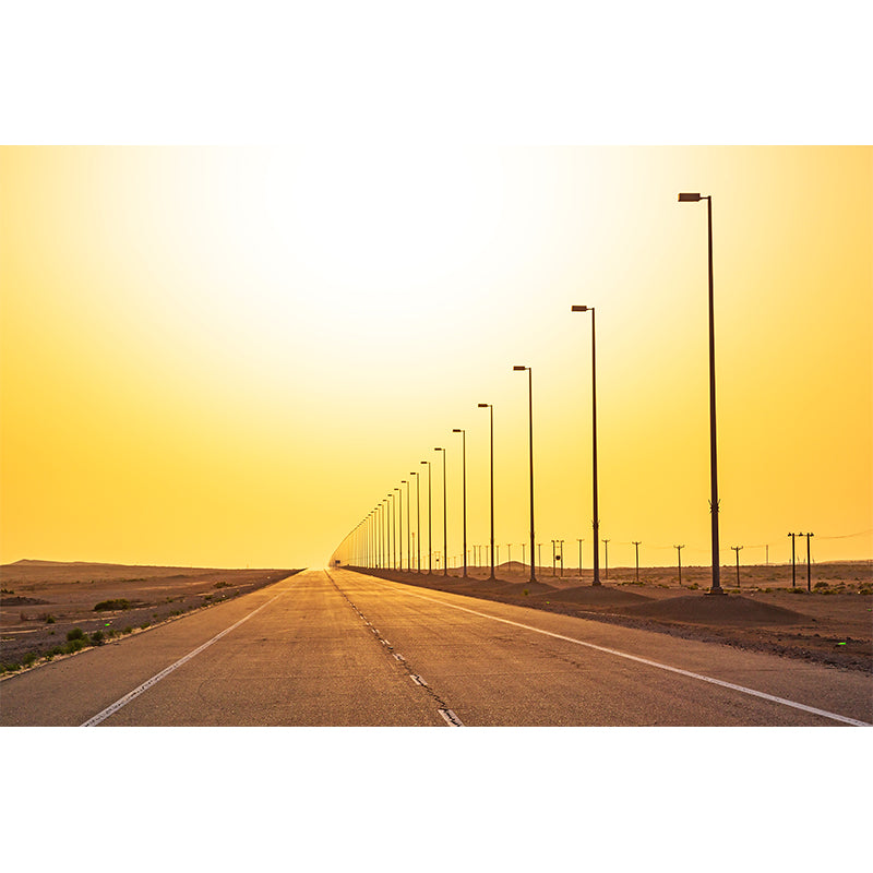 Highway Mural Wallpaper Light Color Contemporary Wall Covering for Girls Bedroom Clearhalo 'Wall Decor' 'Wall Mural' 1627361