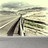 Highway Mural Wallpaper Light Color Contemporary Wall Covering for Girls Bedroom Clearhalo 'Wall Decor' 'Wall Mural' 1627370