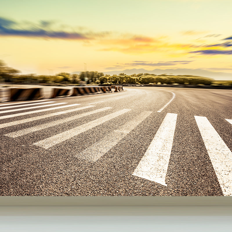 Highway Mural Wallpaper Light Color Contemporary Wall Covering for Girls Bedroom Clearhalo 'Wall Decor' 'Wall Mural' 1627374