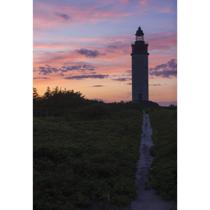 Large Lighthouse Mural Wallpaper Coastal Sea Landscape Wall Covering in Pastel Color Clearhalo 'Wall Decor' 'Wall Mural' 1627426