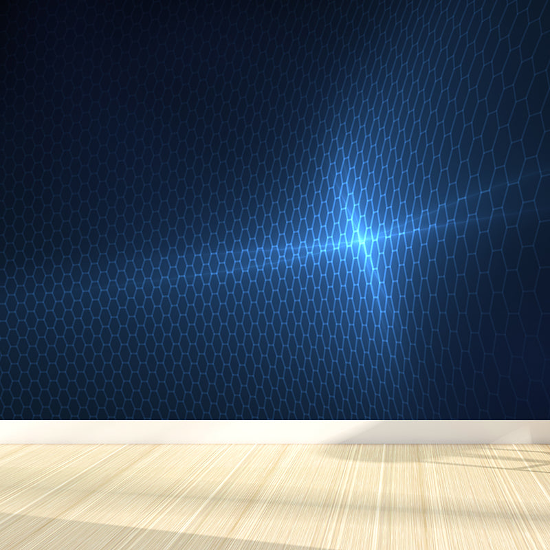 Modern Abstract Mural Decal Dark Color Water Resistant Wall Covering for Bathroom Black Clearhalo 'Wall Decor' 'Wall Mural' 1627448