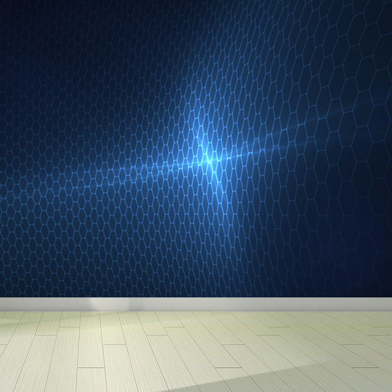 Modern Abstract Mural Decal Dark Color Water Resistant Wall Covering for Bathroom Clearhalo 'Wall Decor' 'Wall Mural' 1627449