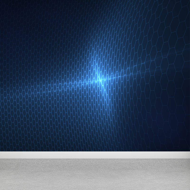 Modern Abstract Mural Decal Dark Color Water Resistant Wall Covering for Bathroom Clearhalo 'Wall Decor' 'Wall Mural' 1627450