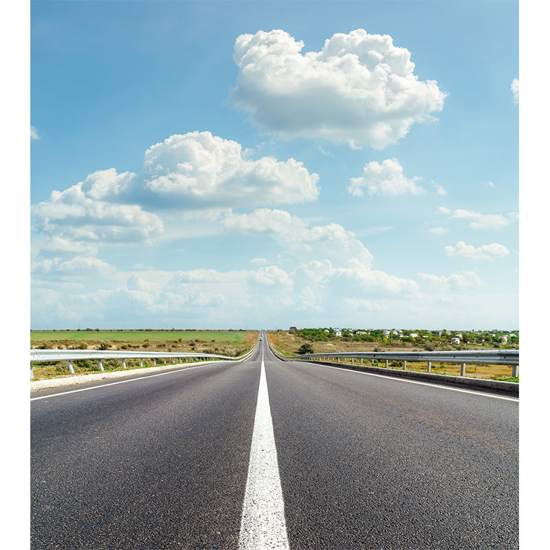 Road Wall Mural Modern Decorative Living Room Wall Covering, Custom Size Available Clearhalo 'Wall Decor' 'Wall Mural' 1627461