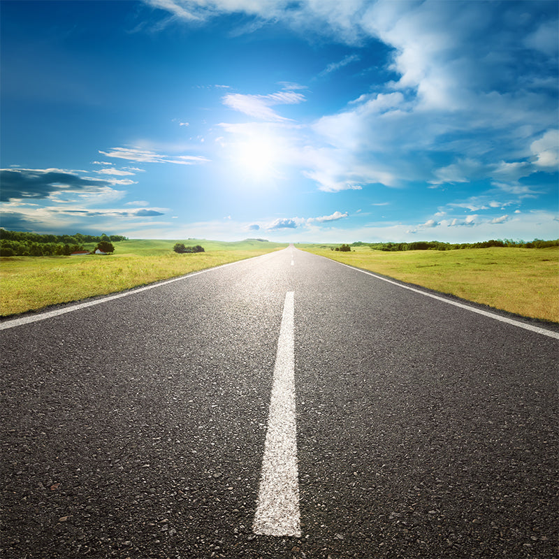 Road Wall Mural Modern Decorative Living Room Wall Covering, Custom Size Available Clearhalo 'Wall Decor' 'Wall Mural' 1627471