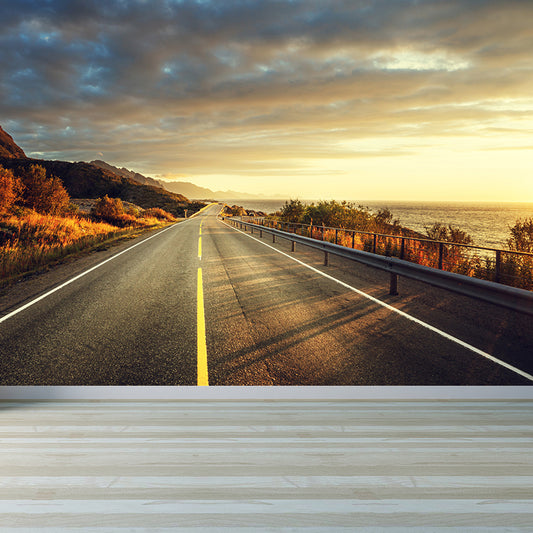 Non-Woven Decorative Wall Mural Modern Highway Wall Covering for Teenagers Bedroom