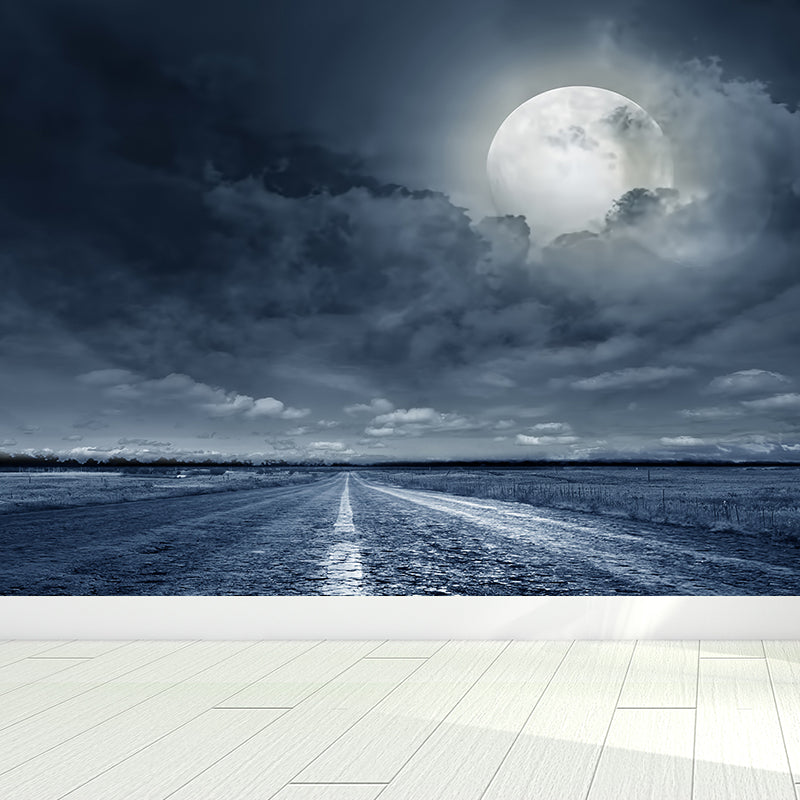 Non-Woven Decorative Wall Mural Modern Highway Wall Covering for Teenagers Bedroom Clearhalo 'Wall Decor' 'Wall Mural' 1627584