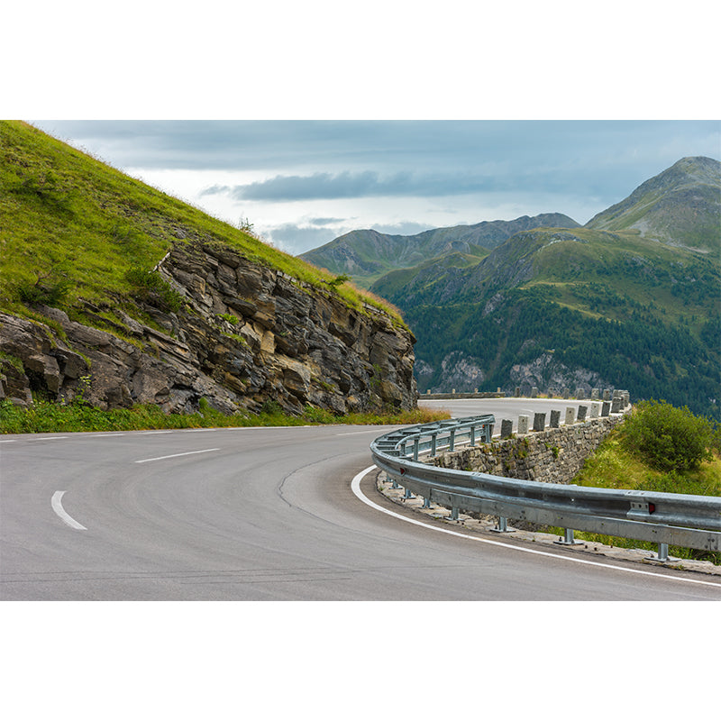 Extra Large Road Mural Pastel Color Non-Woven Wall Art for Home Decor, Personalised Clearhalo 'Wall Decor' 'Wall Mural' 1627611