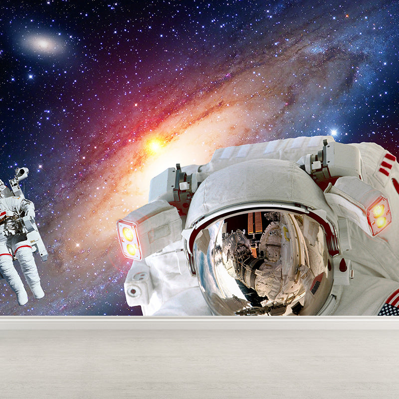 Big Space Shuttle Mural Wallpaper Decorative Fictional Living Room Wall Covering Clearhalo 'Wall Decor' 'Wall Mural' 1627625