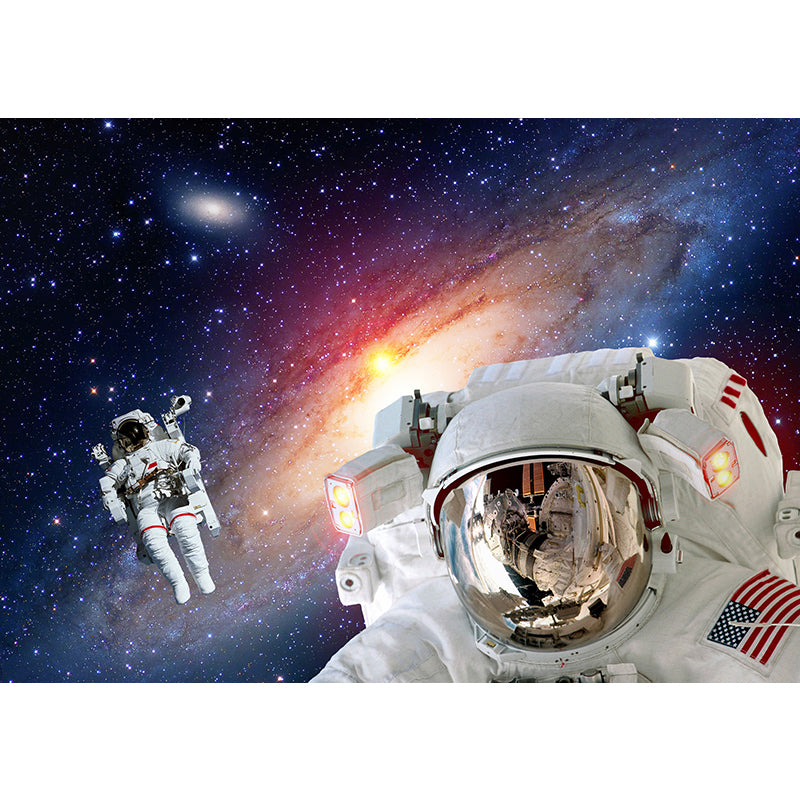 Big Space Shuttle Mural Wallpaper Decorative Fictional Living Room Wall Covering Clearhalo 'Wall Decor' 'Wall Mural' 1627626