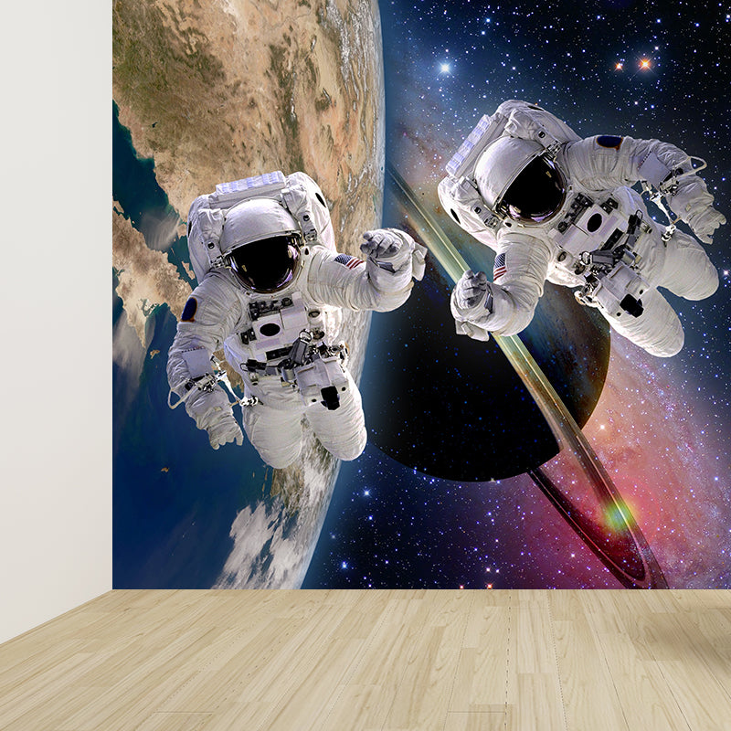 Big Space Shuttle Mural Wallpaper Decorative Fictional Living Room Wall Covering Clearhalo 'Wall Decor' 'Wall Mural' 1627630