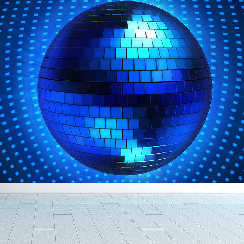 Stain Resistant Abstract Pattern Mural Non-Woven Modern Wall Decor for Boys Room Blue Clearhalo 'Wall Decor' 'Wall Mural' 1627658