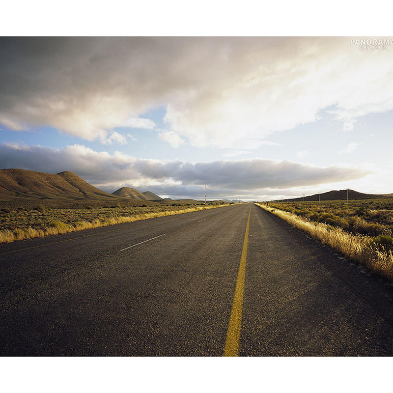 Full Size Photography Modern Mural Wallpaper with Highway and Grassland in Light Color Clearhalo 'Wall Decor' 'Wall Mural' 1627691