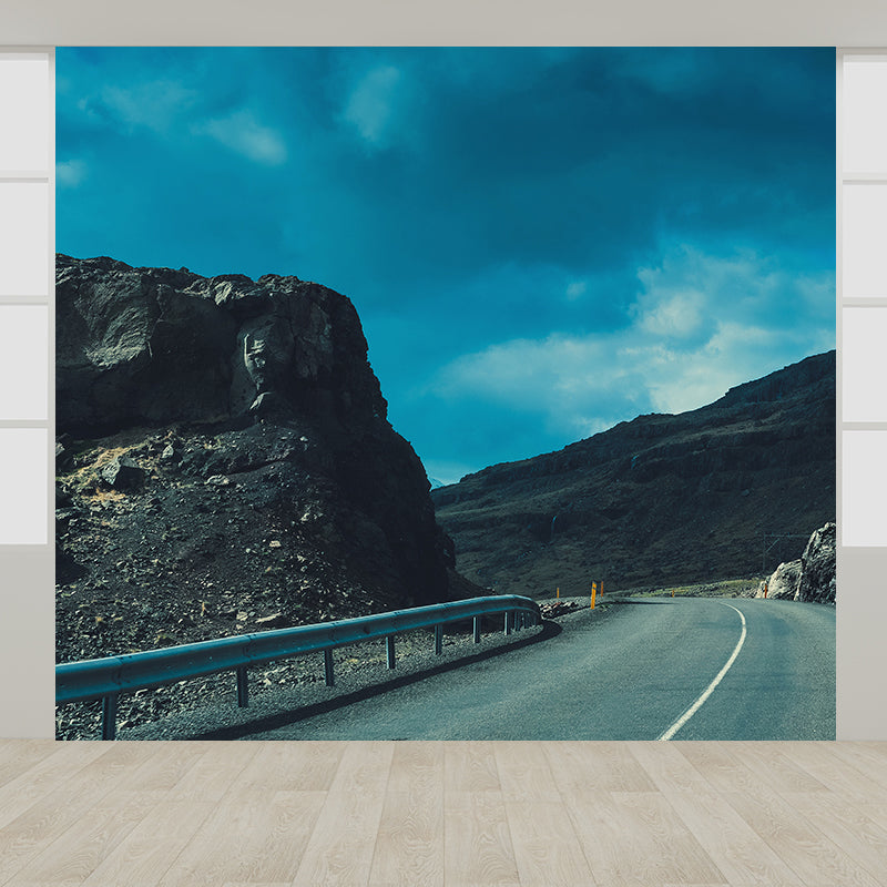 Various Highway View Mural Wallpaper Contemporary Non-Woven Material Wall Covering Clearhalo 'Wall Decor' 'Wall Mural' 1627705