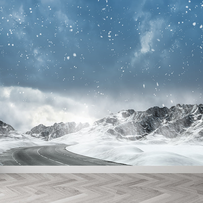 Various Highway View Mural Wallpaper Contemporary Non-Woven Material Wall Covering Clearhalo 'Wall Decor' 'Wall Mural' 1627715