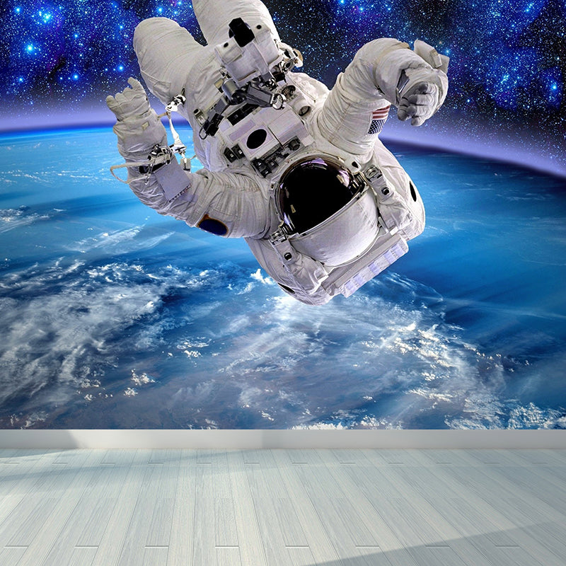 House Decor Astronomy Mural Decal Personalised Futuristic Wall Art for Guest Room Clearhalo 'Wall Decor' 'Wall Mural' 1627724