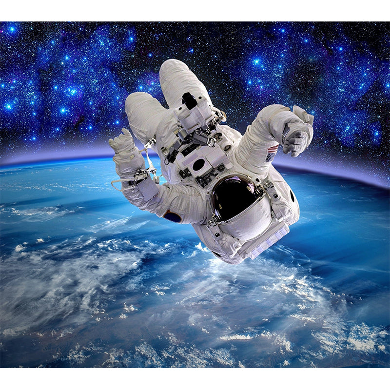 House Decor Astronomy Mural Decal Personalised Futuristic Wall Art for Guest Room Clearhalo 'Wall Decor' 'Wall Mural' 1627726