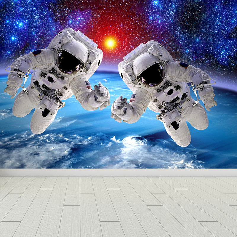 House Decor Astronomy Mural Decal Personalised Futuristic Wall Art for Guest Room Clearhalo 'Wall Decor' 'Wall Mural' 1627730