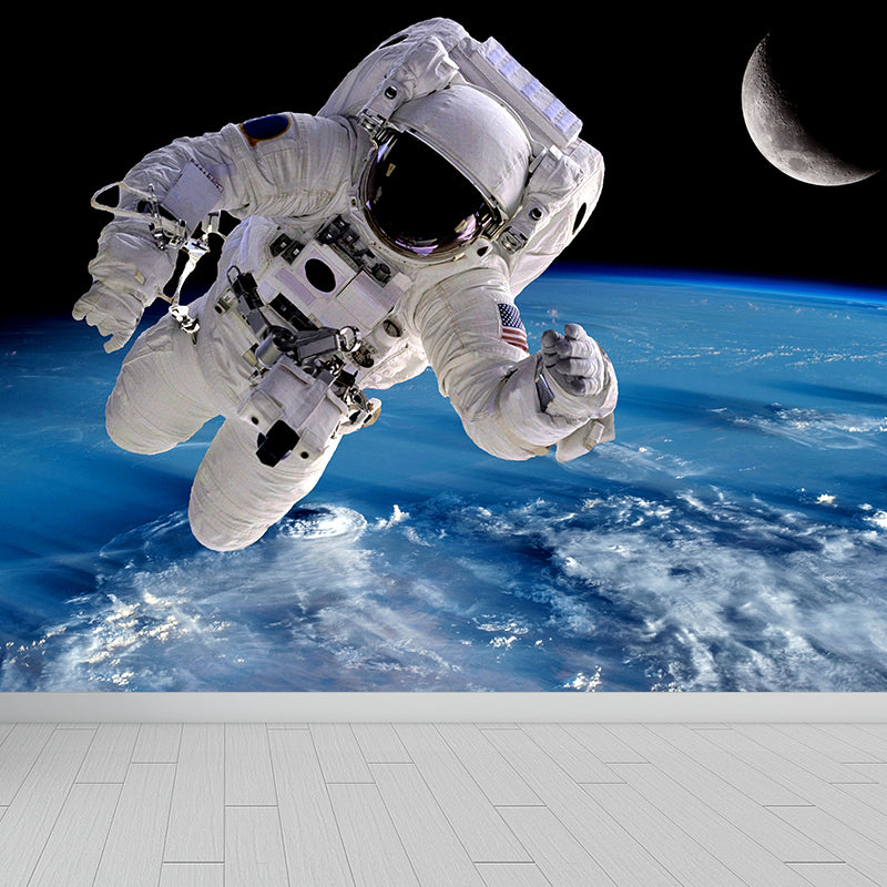 House Decor Astronomy Mural Decal Personalised Futuristic Wall Art for Guest Room Clearhalo 'Wall Decor' 'Wall Mural' 1627735