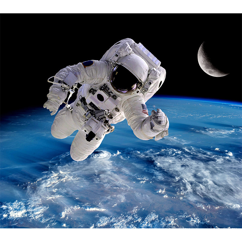 House Decor Astronomy Mural Decal Personalised Futuristic Wall Art for Guest Room Clearhalo 'Wall Decor' 'Wall Mural' 1627736