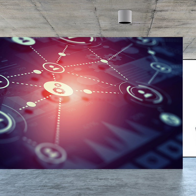 Extra Large Abstract Mural Dark Color Non-Woven Wall Art for Home Decor, Personalised Clearhalo 'Wall Decor' 'Wall Mural' 1627765