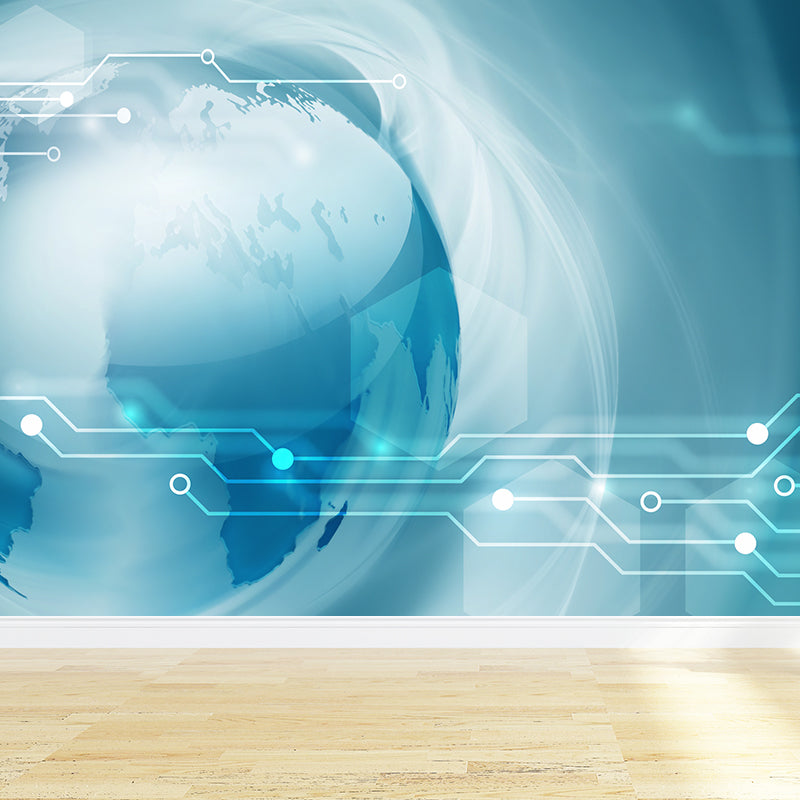 Extra Large Abstract Mural Dark Color Non-Woven Wall Art for Home Decor, Personalised Clearhalo 'Wall Decor' 'Wall Mural' 1627775