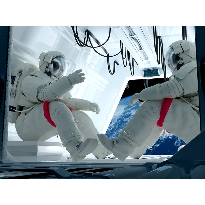 Whole Astronaut Mural Wallpaper for Wall Decor Fictional Boys Bedroom Wall Covering Clearhalo 'Wall Decor' 'Wall Mural' 1627806