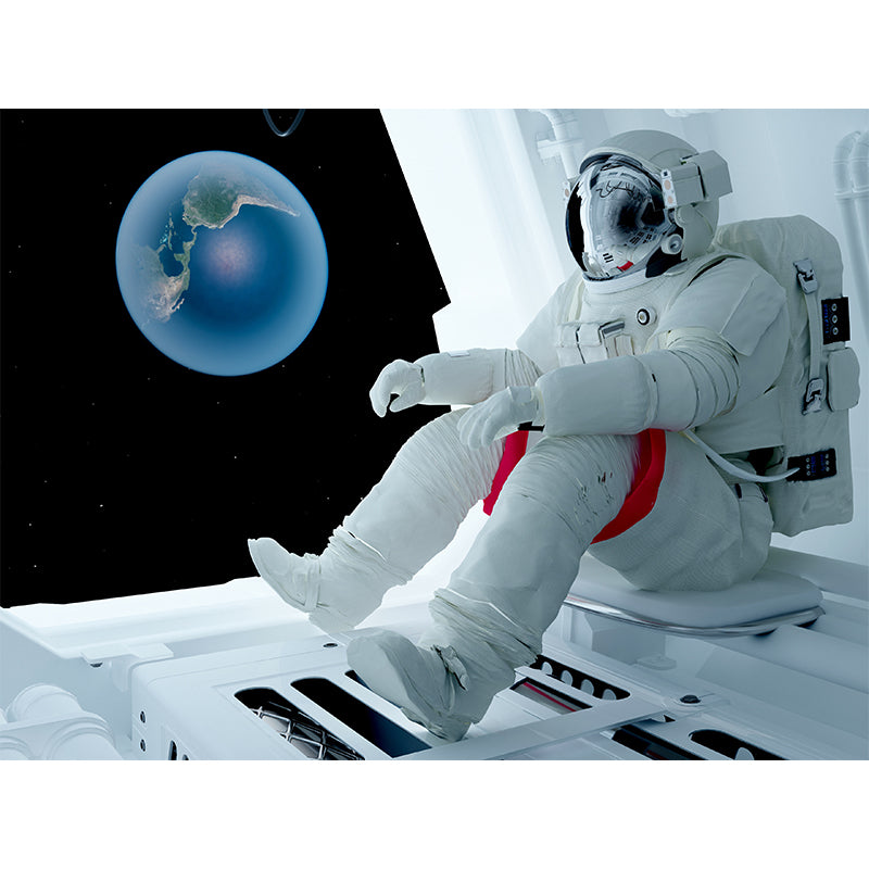 Whole Astronaut Mural Wallpaper for Wall Decor Fictional Boys Bedroom Wall Covering Clearhalo 'Wall Decor' 'Wall Mural' 1627811