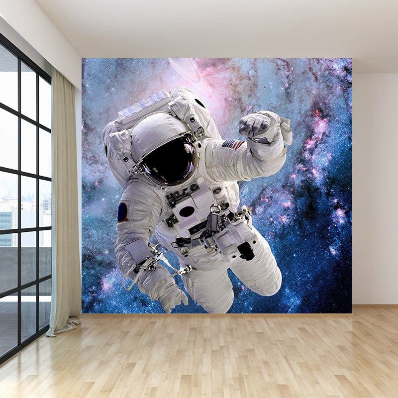 Extra Large Space View Mural Purple Non-Woven Wall Art for Home Decor, Personalised Purple Design 4 Clearhalo 'Wall Decor' 'Wall Mural' 1627833