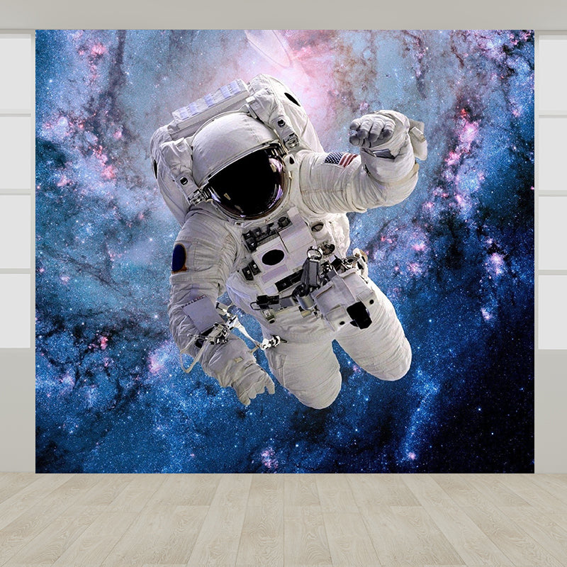 Extra Large Space View Mural Purple Non-Woven Wall Art for Home Decor, Personalised Clearhalo 'Wall Decor' 'Wall Mural' 1627834