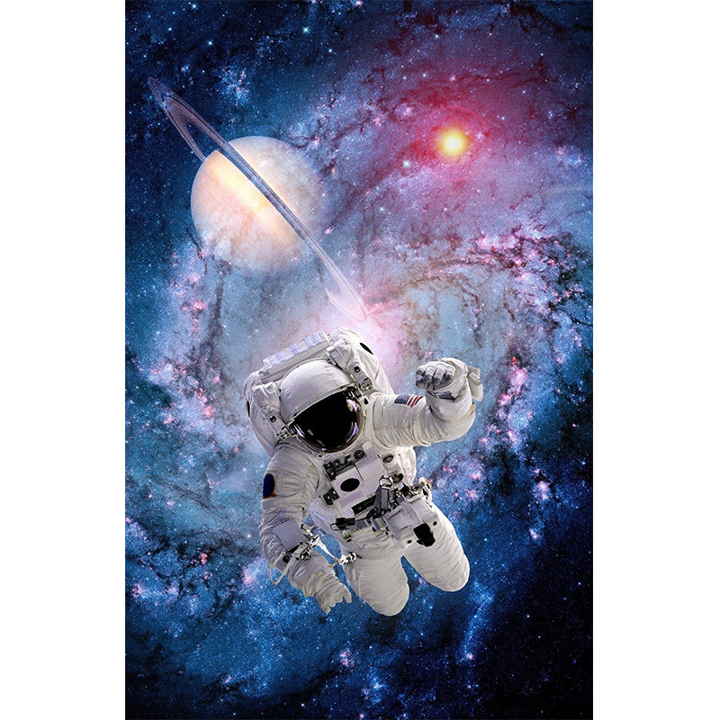 Extra Large Space View Mural Purple Non-Woven Wall Art for Home Decor, Personalised Clearhalo 'Wall Decor' 'Wall Mural' 1627836