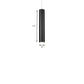 11"/19"/27" Height Cylinder Aluminum Pendant Lighting Minimalist Black LED Light for Dining Room in Warm/White Clearhalo 'Ceiling Lights' 'Modern Pendants' 'Modern' 'Pendant Lights' 'Pendants' Lighting' 162863