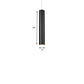 11"/19"/27" Height Cylinder Aluminum Pendant Lighting Minimalist Black LED Light for Dining Room in Warm/White Clearhalo 'Ceiling Lights' 'Modern Pendants' 'Modern' 'Pendant Lights' 'Pendants' Lighting' 162864