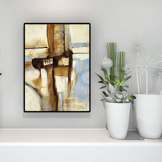 Modern Wall Art Brown and Blue Abstract Pattern Canvas Print for Sitting Room Clearhalo 'Art Gallery' 'Canvas Art' 'Contemporary Art Gallery' 'Modern' Arts' 1628731