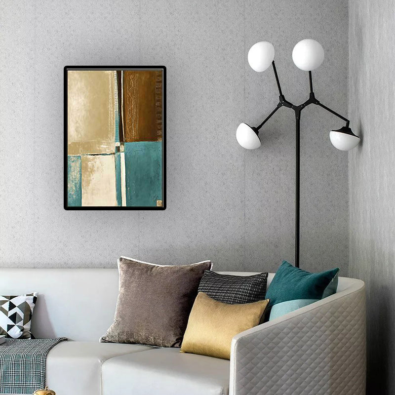 Canvas Blue Wall Decoration Modern Style Abstract Wall Art Print in Blue for Home Clearhalo 'Art Gallery' 'Canvas Art' 'Contemporary Art Gallery' 'Modern' Arts' 1628745