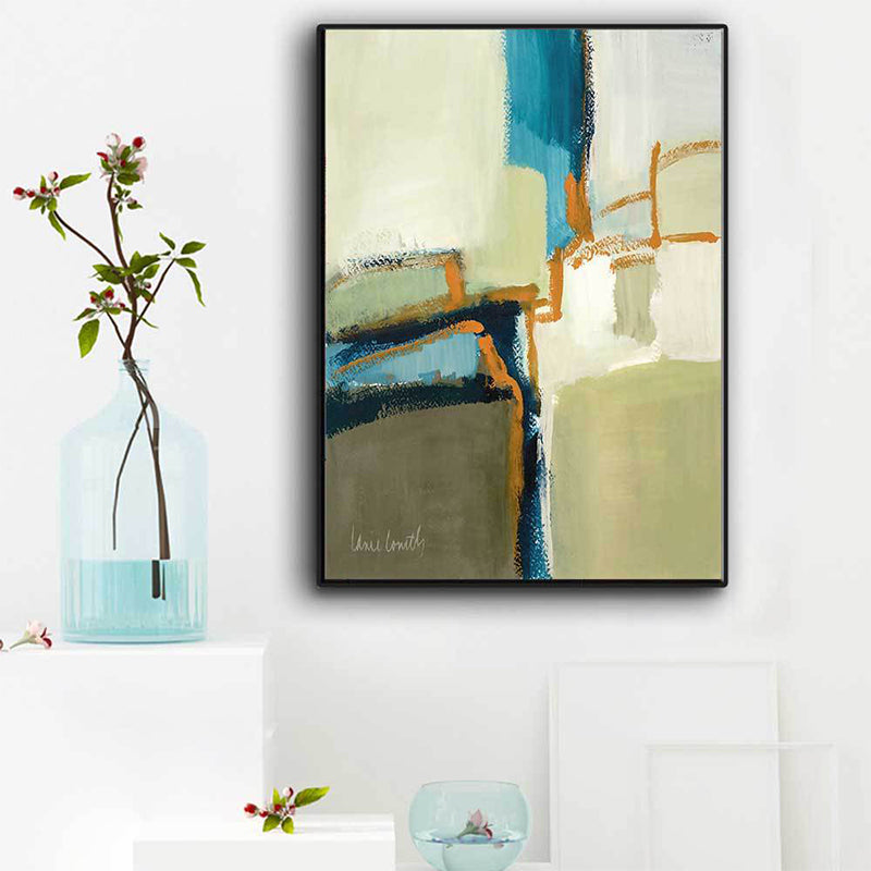 Canvas Blue Wall Decoration Modern Style Abstract Wall Art Print in Blue for Home Blue Design 3 Clearhalo 'Art Gallery' 'Canvas Art' 'Contemporary Art Gallery' 'Modern' Arts' 1628750