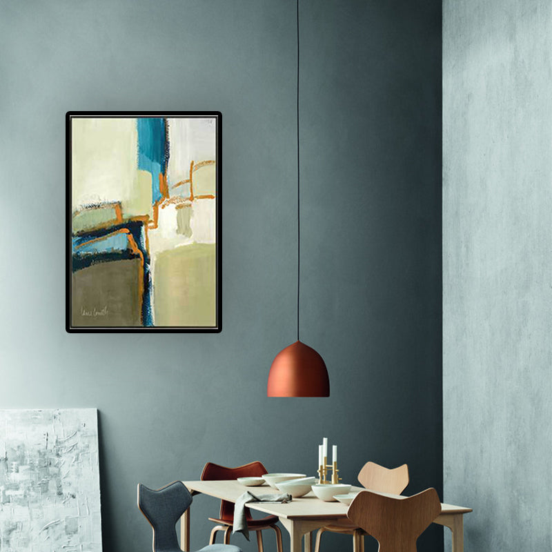 Canvas Blue Wall Decoration Modern Style Abstract Wall Art Print in Blue for Home Clearhalo 'Art Gallery' 'Canvas Art' 'Contemporary Art Gallery' 'Modern' Arts' 1628752