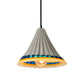 Cement Scalloped Edged Hanging Light Vintage Style 1-Light Dining Room Ceiling Lamp in Grey Clearhalo 'Ceiling Lights' 'Modern Pendants' 'Modern' 'Pendant Lights' 'Pendants' Lighting' 163006