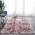 Casual Living Room Rug in Red and Blue Ikat Print Rug Polyester Non-Slip Washable Area Rug Purple Clearhalo 'Area Rug' 'Casual' 'Rugs' Rug' 1634374