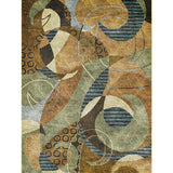 Retro Vintage Rug in Brown Botanical Geometry Leaf Pattern Rug Polyester Pet Friendly Carpet for Home Decoration Clearhalo 'Area Rug' 'Rugs' 'Vintage' Rug' 1634565