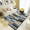 Minimalist Novelty Rug in Grey Geometry Lines Pattern Rug Polyester ...