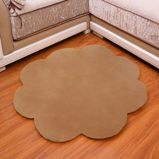 Natural Casual Rug in Blue and White Solid Color Rug Polyester Pet Friendly Carpet for Home Decoration Khaki