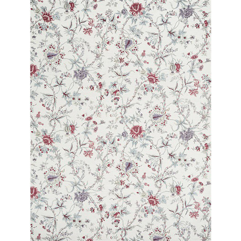 Traditional Floral Pattern Rug White Classic Rug Polyester Washable Non-Slip Backing Area Rug for Living Room Clearhalo 'Area Rug' 'Rugs' 'Vintage' Rug' 1635142