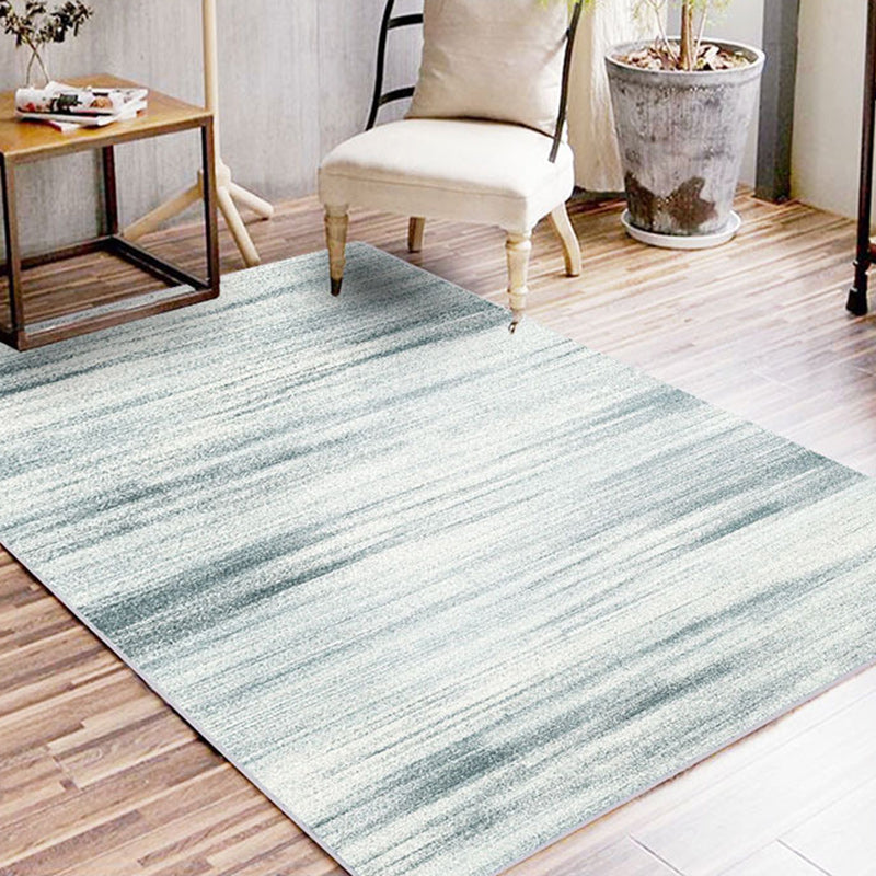 White and Grey Casual Rug Synthetic Swirl Stripe Pattern Rug Washable Non-Slip Backing Carpet for Living Room White Clearhalo 'Area Rug' 'Casual' 'Rugs' Rug' 1635331